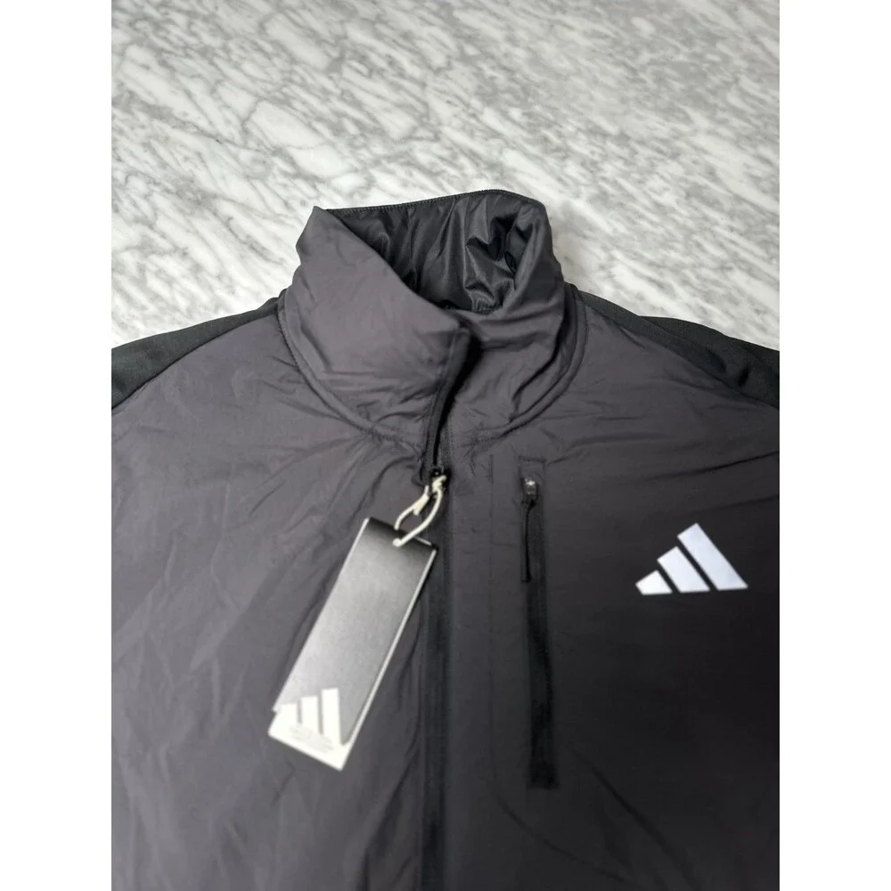 Adidas Adi365 Running Climawarm Jacket Men’s Large black/gray JM5729 NEW